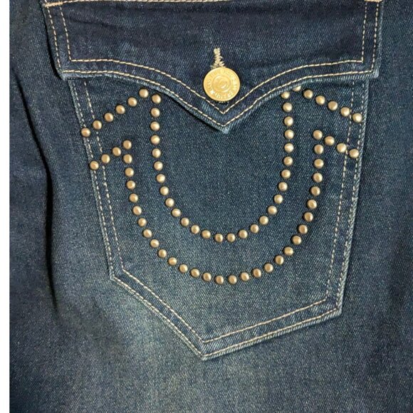 True Religion Geno Studded Horseshoe Relaxed Slim Jeans | NWT - Picture 6 of 8